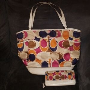 Matching Coach Bag & Wallet